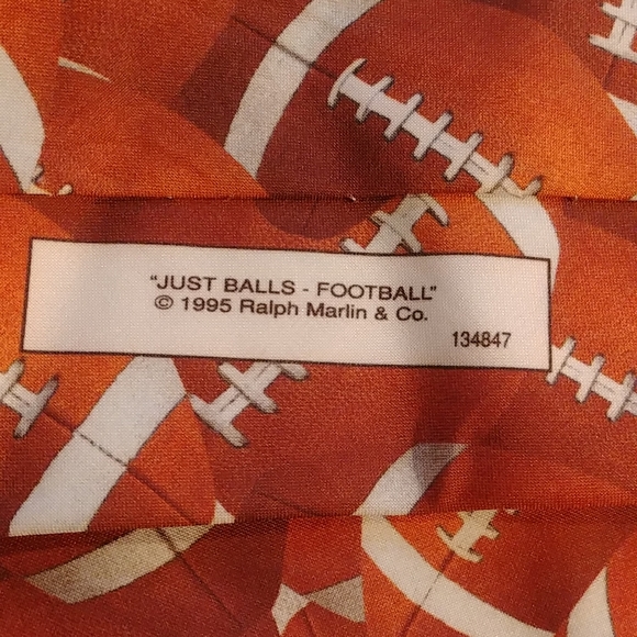 Ralph Marlin Football Tie - Picture 3 of 3
